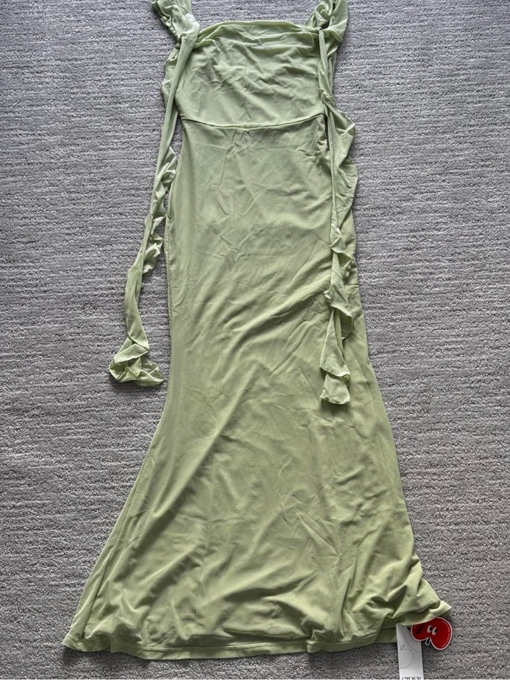 Light Green Women's Sleeveless Tie-Detail Dress